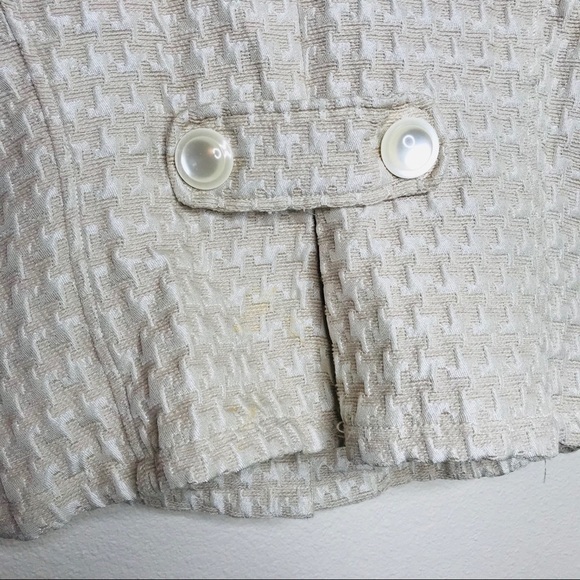 Mossimo Cream & Light Tan Women’s Blazer Jacket - Picture 8 of 9